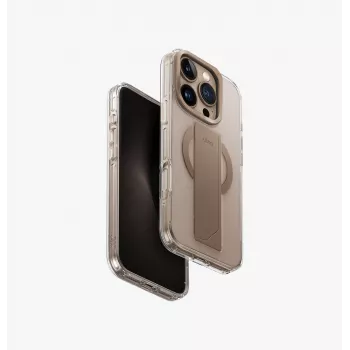 UNIQ Heldro Max ovitek za iPhone 16 Pro 6,3 inch MagClick funkcija polnjenja taupe zlata