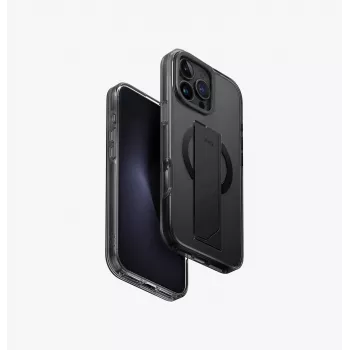 UNIQ Heldro Max ovitek za iPhone 16 Pro Max 6,9 inch MagClick polnjenje črna/vapour smoke