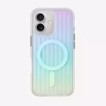 UNIQ Coehl Linear ovitek z magnetnim polnjenjem za Apple iPhone 16 6,1 inch Opal Iridescent