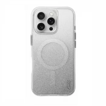 UNIQ Coehl Lumino ovitek za iPhone 16 Pro 6,3 inch magnetno polnjenje Sparkling Silver