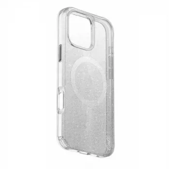 UNIQ Coehl Lumino ovitek za iPhone 16 Pro 6,3 inch magnetno polnjenje Sparkling Silver