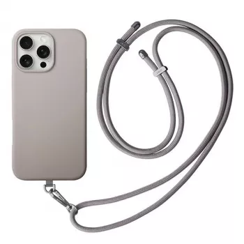 UNIQ Coehl Creme ovitek za iPhone 16 Pro 6,3 inch z magnetnim polnjenjem, taupe siva
