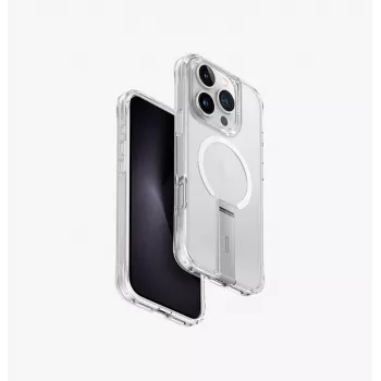 UNIQ Eleva z ovitkom Vertica Stand za Apple iPhone 16 Pro 6,3 inch Lucent Clear