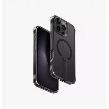 UNIQ Eleva ovitek s stojalom Vertica za iPhone 16 Pro Max 6,9 inch, Carbon Black