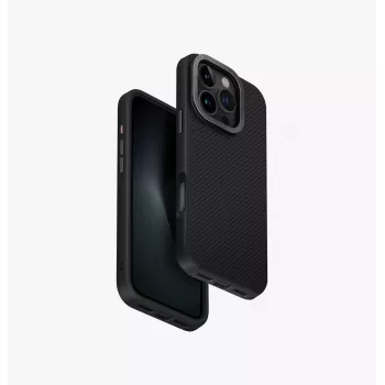 UNIQ Keva Max ovitek za iPhone 16 Pro 6,3 inch MagClick polnjenje – črna carbon