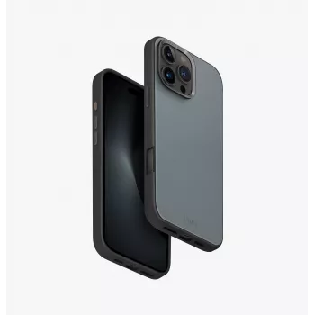 UNIQ Lyden DS ovitek za iPhone 16 Pro Max 6,9 inch, MagClick polnjenje, Washed Blue-Black