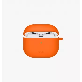 UNIQ Nexo ovitek za AirPods 4 s kaveljčki za ušesa, silikon, pacifiško modra