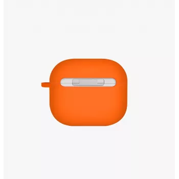 UNIQ Nexo ovitek za AirPods 4 s kaveljčki za ušesa, silikon, Volt Orange
