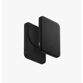 UNIQ Lyden Lexa magnetna prenosna baterija 5000mAh PD USB-C MagSafe, črna