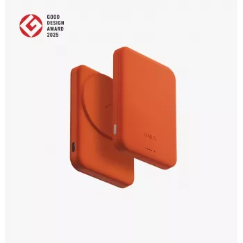 UNIQ Lyden Lexa magnetna prenosna baterija 5000mAh PD USB-C MagSafe, črna