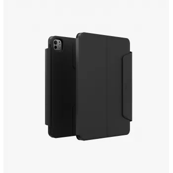 UNIQ Rovus Snapmount magnetni 360 vrtljivi snemljivi ovitek za iPad Pro 13 M4 2024 / M5 2025, črn