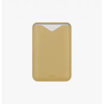 UNIQ Lyden Evo magnetna denarnica s stojalom za telefon, rumena