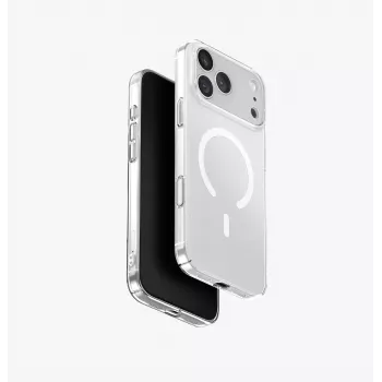 UNIQ Airsuit ovitek za iPhone 17 Pro Max MagClick polnjenje, črn