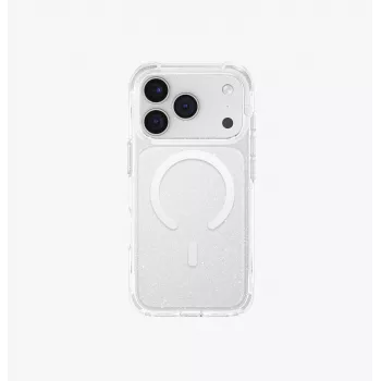 UNIQ LifePro Xtreme MagClick polnilni ovitek za iPhone 17 Pro, prozoren z bleščicami