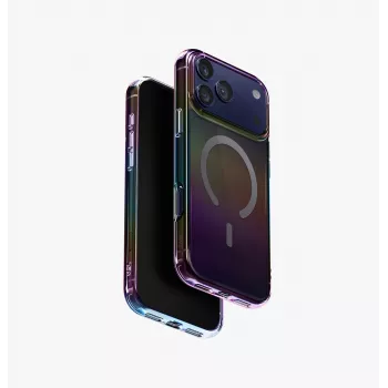 UNIQ Iridescia ovitek za Apple iPhone 17 Pro Max Magclick polnjenje, Midnight Quartz