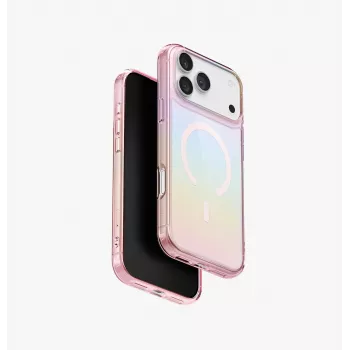 UNIQ Iridescia ovitek za Apple iPhone 17 Pro Max, MagClick polnjenje, Pink Prism