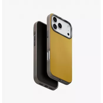 UNIQ Lyden DS ovitek za iPhone 17 Pro Max MagClick polnjenje, rumen/siv