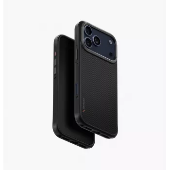 UNIQ Keva ovitek za iPhone 17 Pro Max MagClick polnjenje, črn