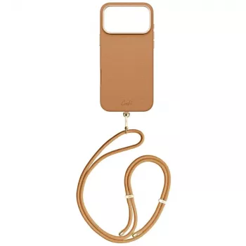 UNIQ Coehl Mirelle ovitek za iPhone 17 Pro Max, magnetno polnjenje, rjav