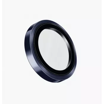 UNIQ Optix Prime zaščita za leče kamere za iPhone 17 Pro / 17 Pro Max / 15 Pro / 15 Pro Max z aplikatorjem - mornarsko modra