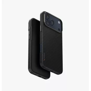 UNIQ Keva EDGE ovitek za iPhone 17 Pro Max s polnjenjem MagClick, črn