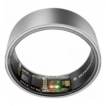 ULTRAHUMAN Ring Air – pametni prstan za ženske in moške – sledenje spanju in telesni pripravljenosti – srčni utrip – pametni prstan Raw Titanium velikost 10