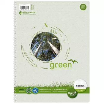 Staufen Ursus blok College DIN A4 60 g/m² 80 listov karo (linija 28) 4-krat luknjan