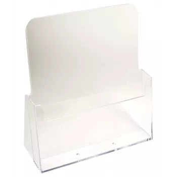 Exacompta namizno stojalo A4 z 1 predalom, polistiren, prozorno, 85 x 235 x 247 mm (74058D)