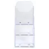 Exacompta namizno stojalo DL s 3 predali, polistiren, prozorno (73158D)