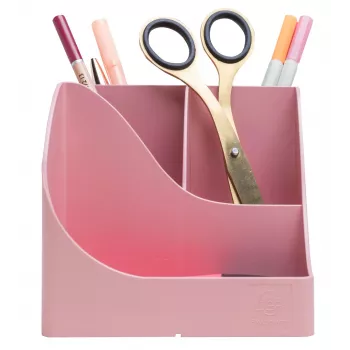 Exacompta Pen Wave AutentiK držalo za pisala s 5 predali, Bonbon Pink
