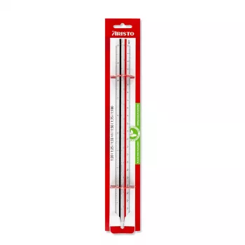 ARISTO trikotno merilo D-profil, belo, 30 cm (AR23703EB)
