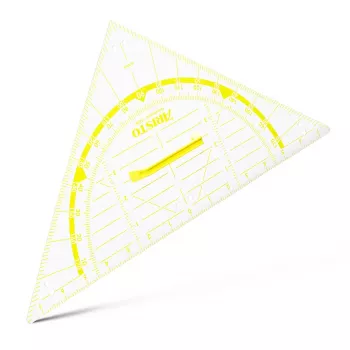 ARISTO Geodreieck 2 trikotnik, 80 cm, prozoren pleksi steklo