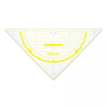 ARISTO Geodreieck 2 trikotnik, 80 cm, prozoren pleksi steklo