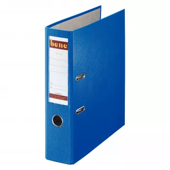 Bene 291400BL registrator z vzvodom A4 moder 80 mm hrbet 600 listov pokončno