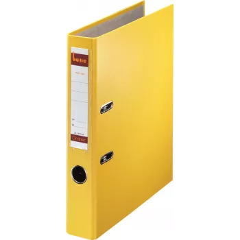 Bene registrator z vzvodom A4 52mm rumen PP plastika