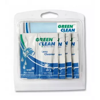 GREEN CLEAN komplet čistilnih robčkov za mokro in suho čiščenje - 10 paketov (20 robčkov) za zaslone, LCD, LED, plazma, TFT, prenosnike, tablice, pametne telefone, monitorje - brez alkohola, brez madežev, antistatično
