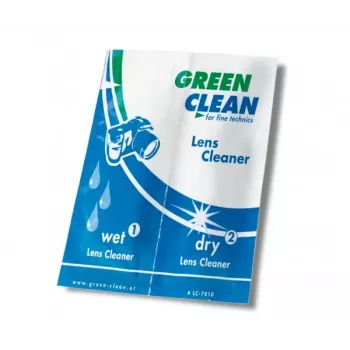 GREEN CLEAN komplet čistilnih robčkov za mokro in suho čiščenje - 10 paketov (20 robčkov) za zaslone, LCD, LED, plazma, TFT, prenosnike, tablice, pametne telefone, monitorje - brez alkohola, brez madežev, antistatično