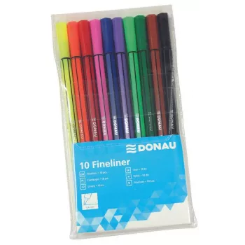 Donau Elektronik 10 DONAU finelinerji mešane barve 0,4 mm