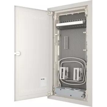 Eaton KLV-48HWM-W-F-VM 4-vrstni medijski razdelilnik za votle stene, bel (RAL 9016), 194711-MW
