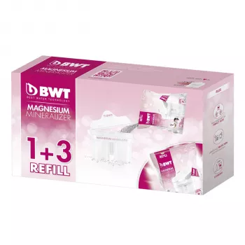 BWT 814544 Longlife Refill 1+3 vrč za filtriranje vode, roza/bel