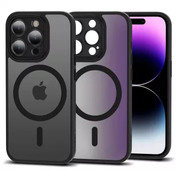 TECH-PROTECT MAGMAT CAM+ MagSafe ovitek za Apple iPhone 15 Pro, mat črn