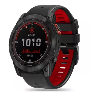 TECH-PROTECT ICONBAND PRO Garmin Fenix 3 / 5X / 3HR / 5X Plus / 6X / 6X Pro / 7X črn/rdeč