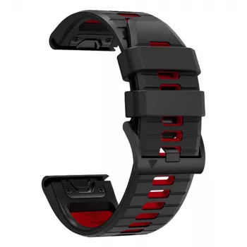 TECH-PROTECT ICONBAND PRO Garmin Fenix 3 / 5X / 3HR / 5X Plus / 6X / 6X Pro / 7X črn/rdeč