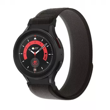 TECH-PROTECT najlonski Samsung Galaxy Watch 4 / 5 / 5 Pro / 6 / 7 / FE črn/oranžen