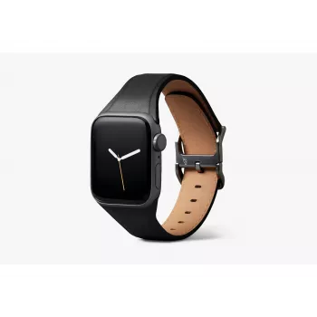 Bellroy Classic usnjen pas za Apple Watch, črn, 44mm, 45mm, 42mm (Series 1/2/3), 49mm, 46mm