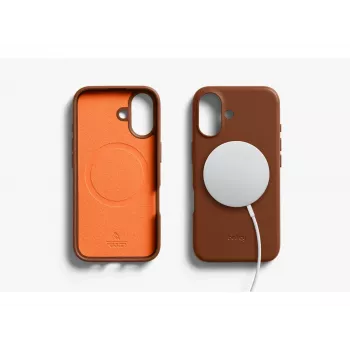 Bellroy usnjeni ovitek za iPhone 16, rjav