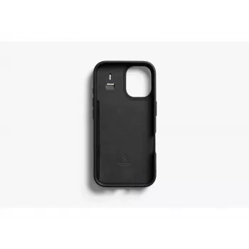 Bellroy Leather Card Case za iPhone 16, črn