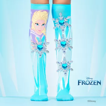 MADMIA otroške dokolenke Frozen Elsa 3D tisk – 1 par