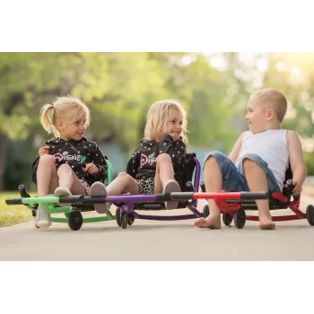 EzyRoller Classic gokart na nožni pogon za otroke 3–12 let vijoličen
