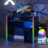 X Rocker 2023269 igralna pisalna miza z LED, črna